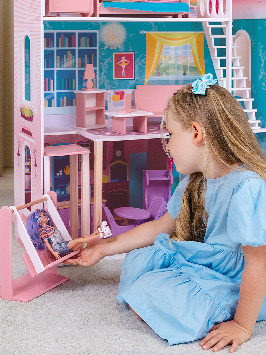 Домик для кукол PAREMO 121 см с мебелью PD315-01 - фото 6