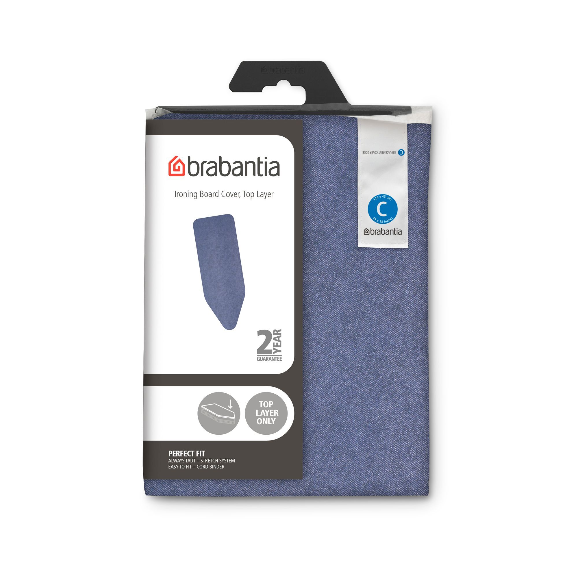 Чехол для гладильной доски Brabantia Синий деним 124х45см (8мм) 130984 - фото 1