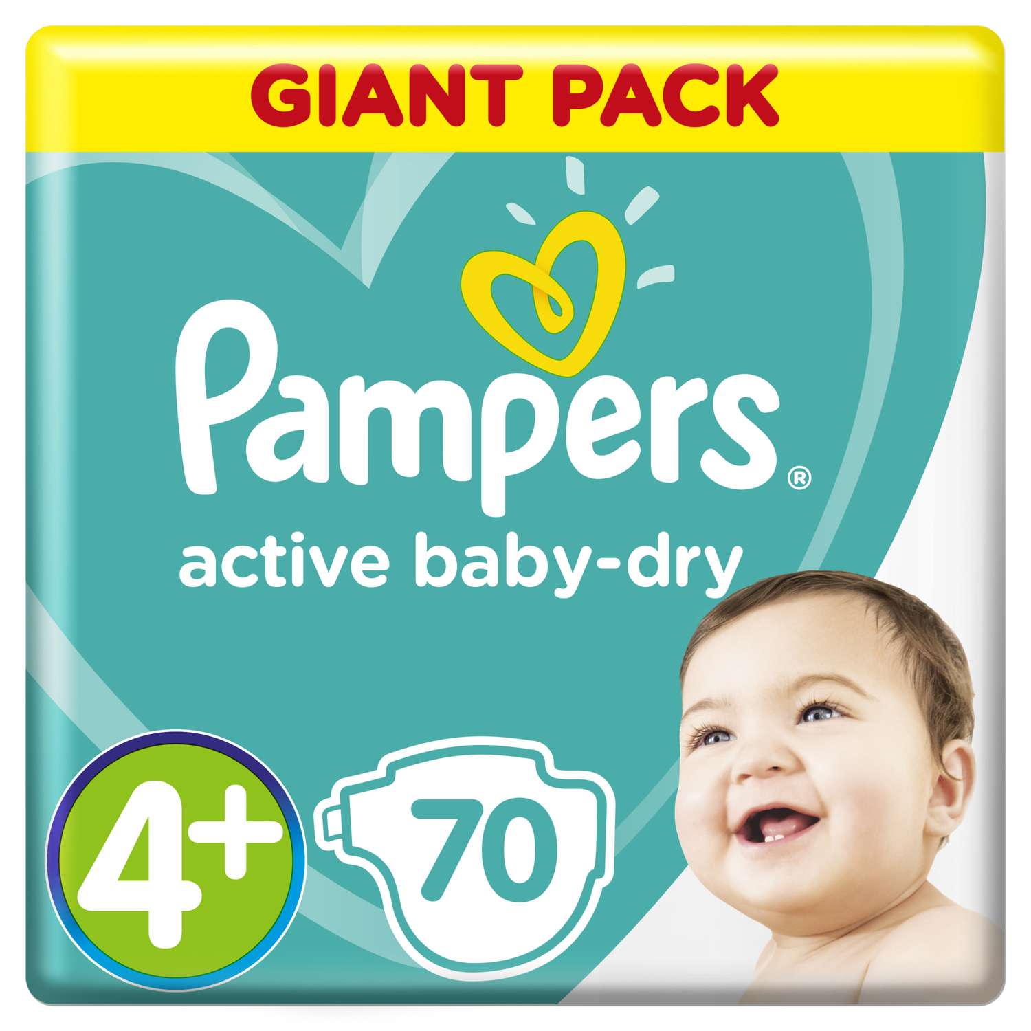 Подгузники Pampers Active Baby-Dry 4 (10-15 кг) 70 шт. - фото 1