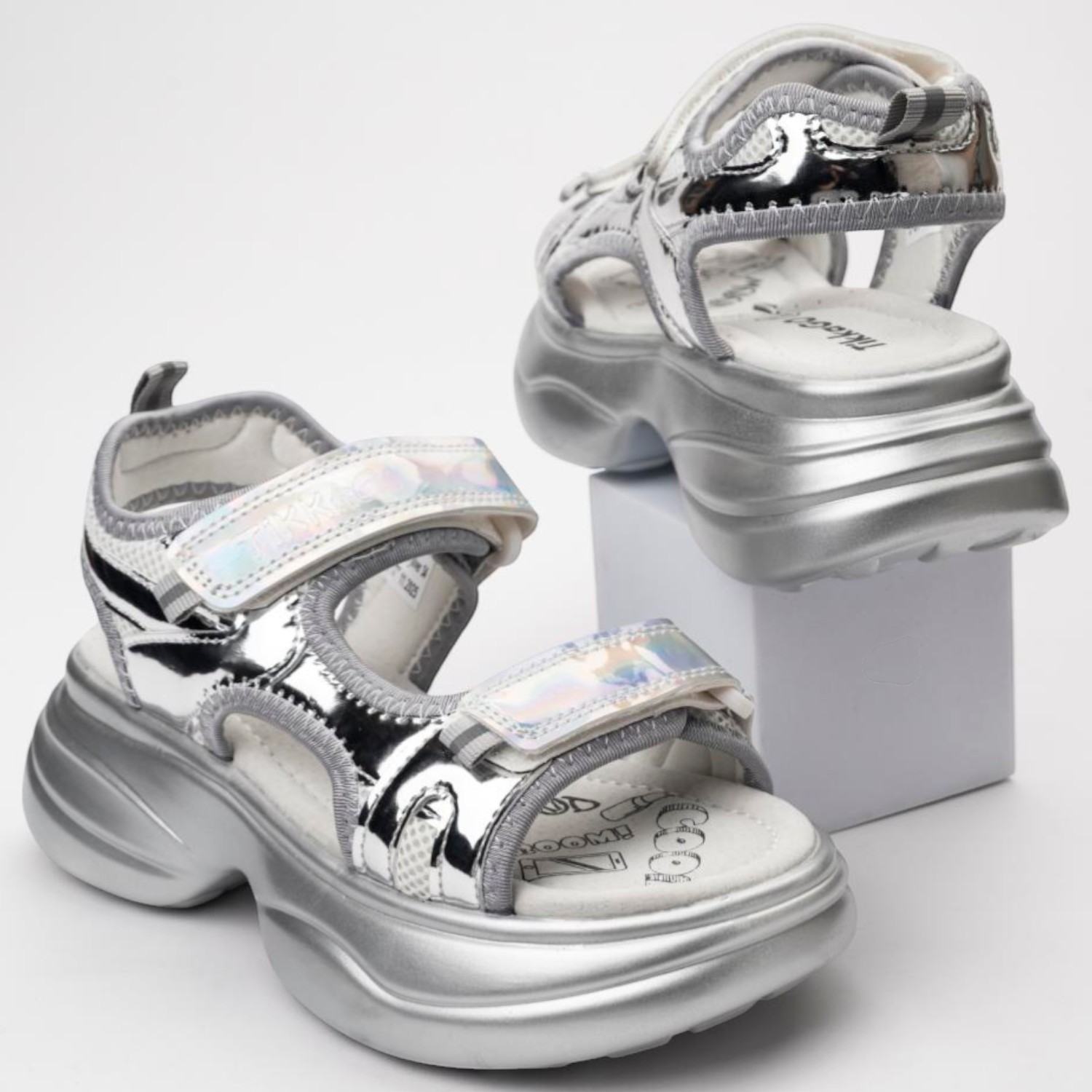 Сандалии TikkaGo 7F17_2606_silver - фото 2