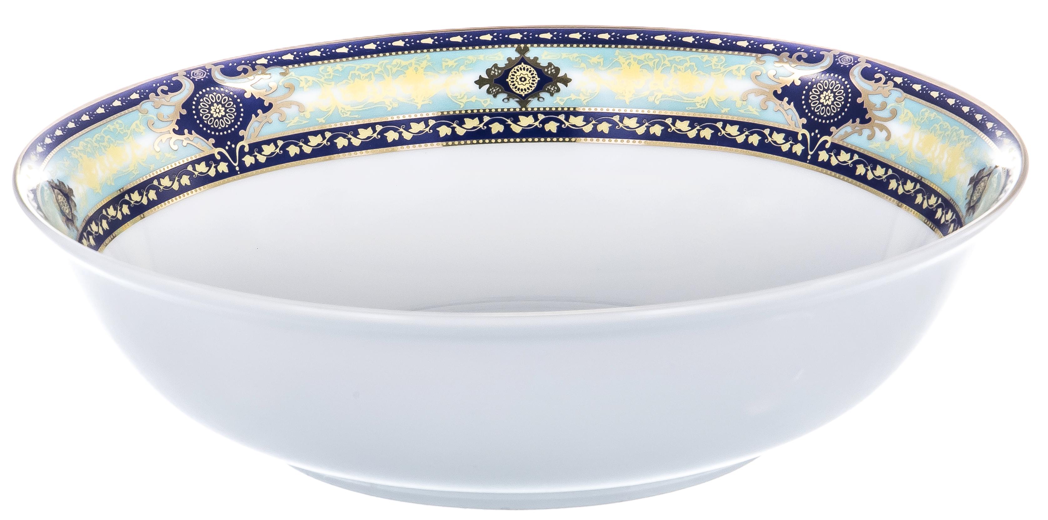 Набор столовый Balsford 27 предметов сине-бирюзовый орнамент - фото 5