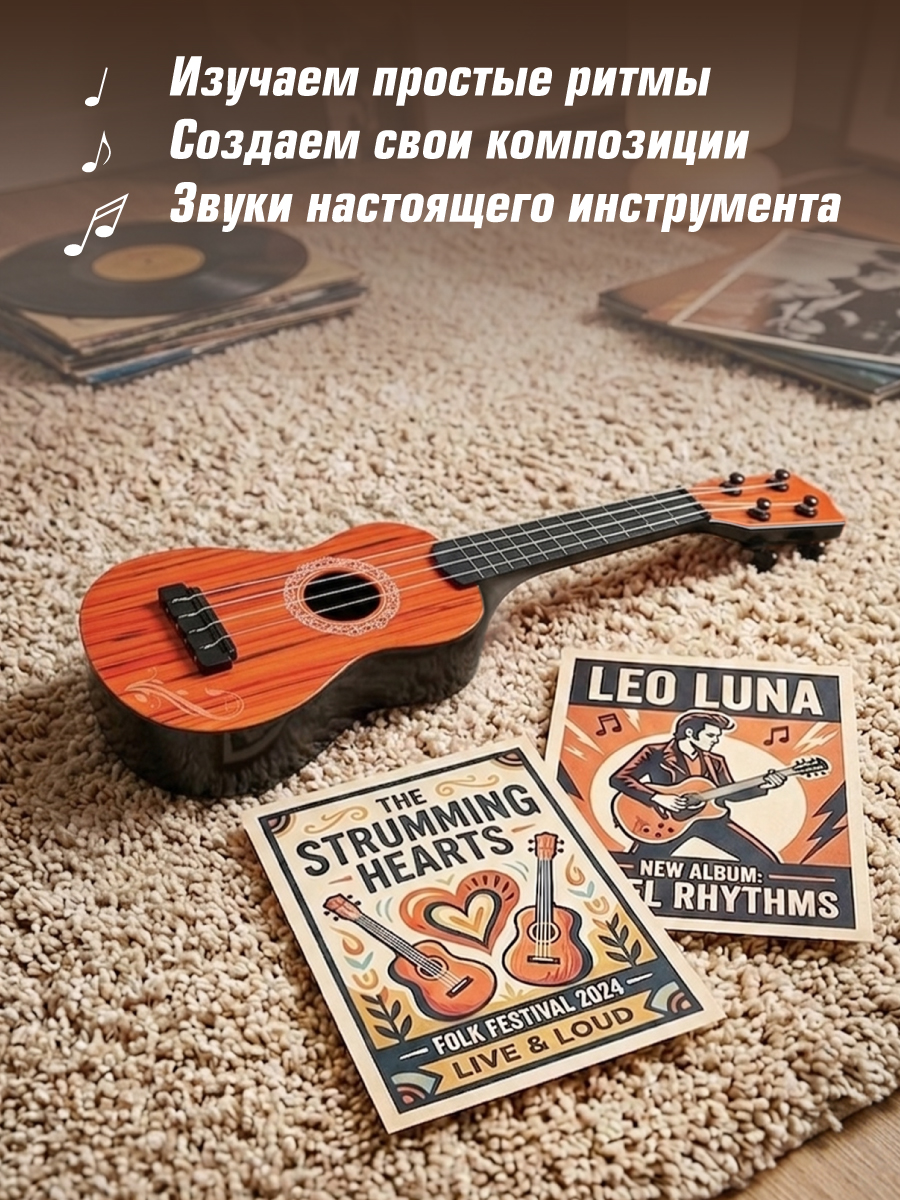 Игрушка музыкальная Veld Co гитара - фото 9