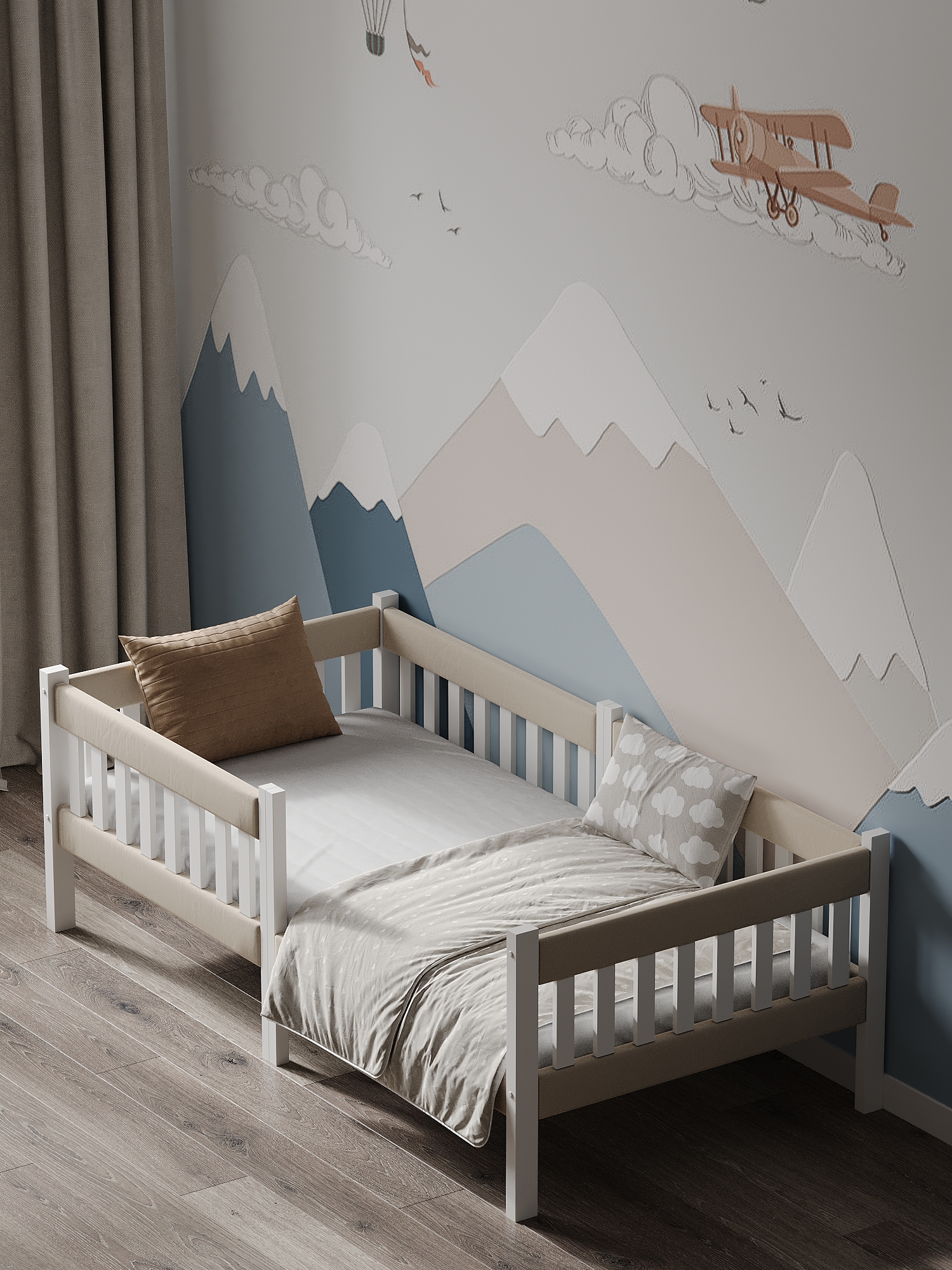 Кровать подростковая Moms charm (бежевый) - фото 12