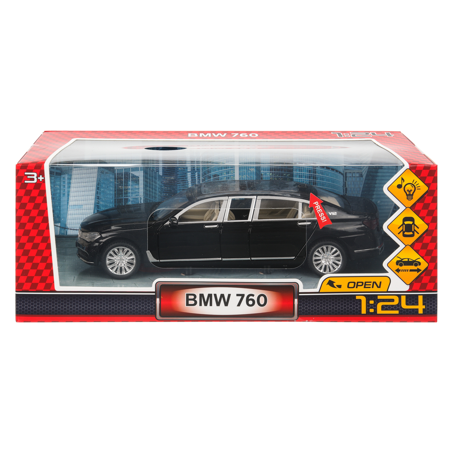 Автомобиль Huada Toys BMW 760 1:24 401699 - фото 10