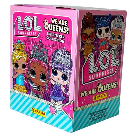 Бокс с наклейками Panini LOL WE RE ALL QUEENS Мы все королевы 50 пакетиков в наборе