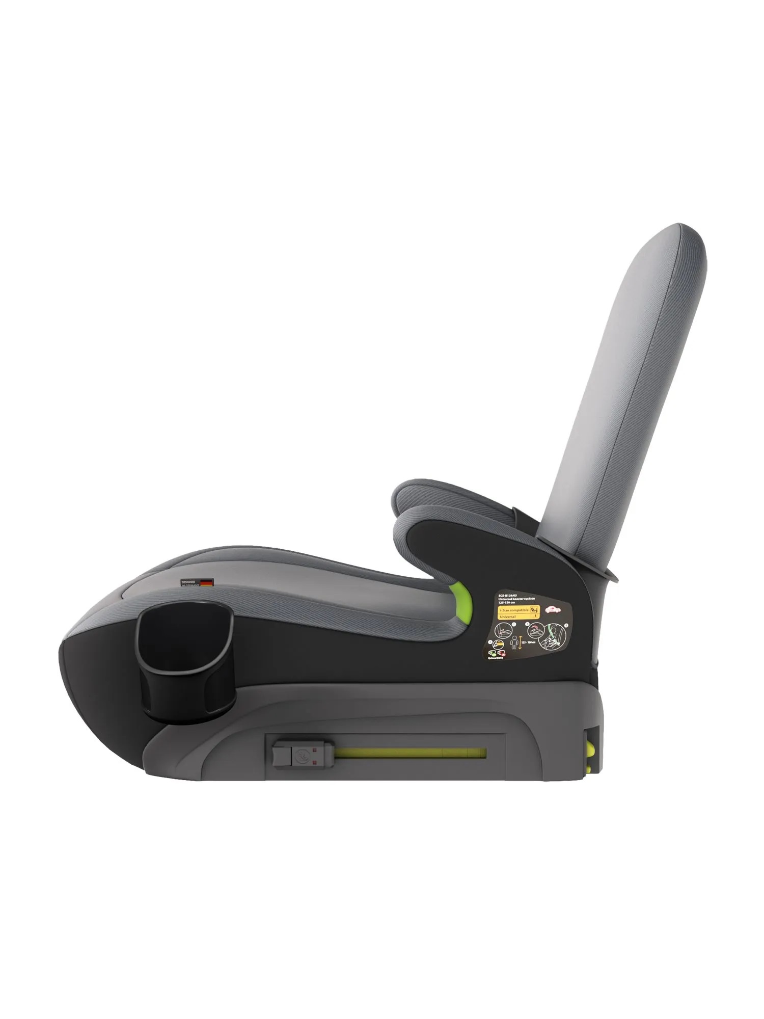 Автокресло KLEE Mild с подстаканником Isofix 2/3 (15-36 кг) серый - фото 8