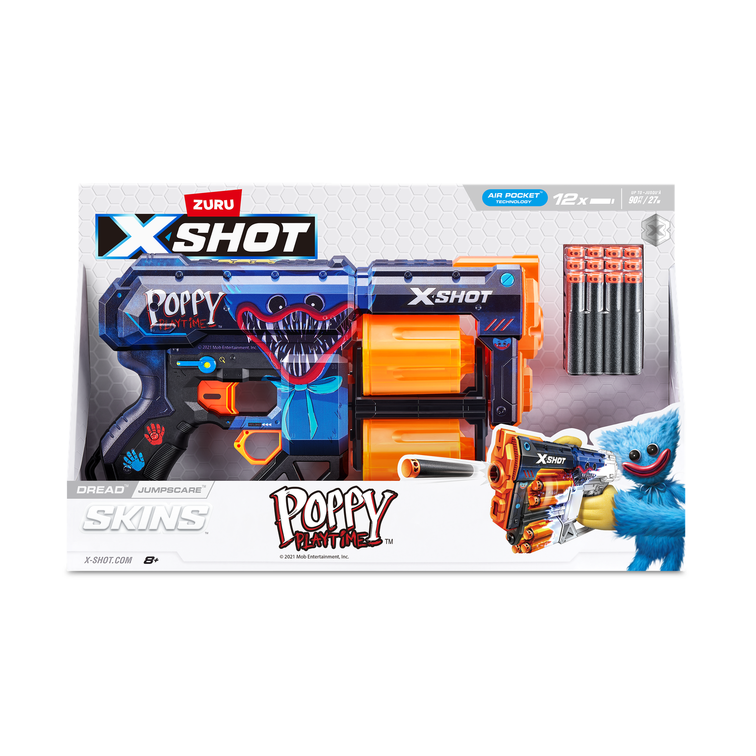 Бластер Zuru XSHOT  Skins Dread Poppy Playtime в ассортименте - фото 10