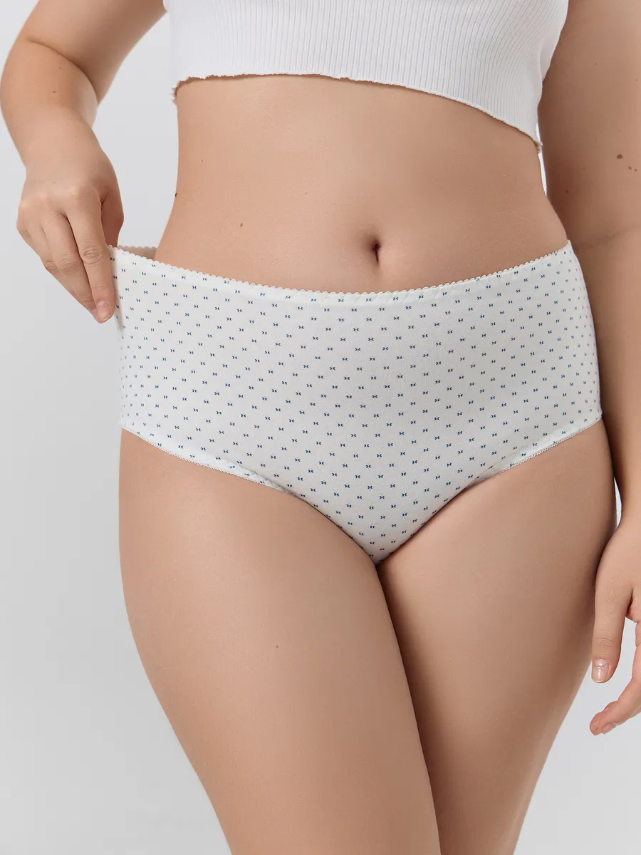 Трусы 3 шт Mark Formelle (Марк Формэль) 412075-3/абстрактный рисунок на молочном - фото 5