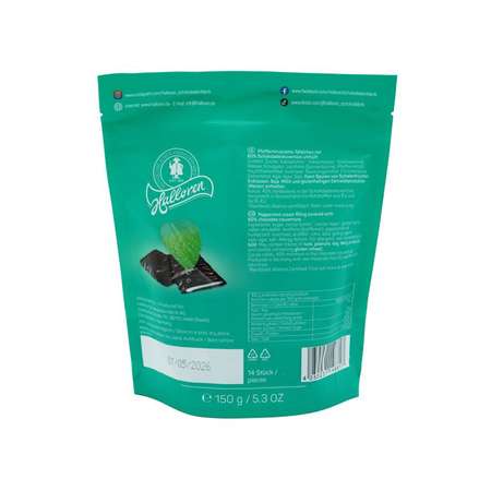 Шоколадные мини-плитки Halloren Chocolate Thins