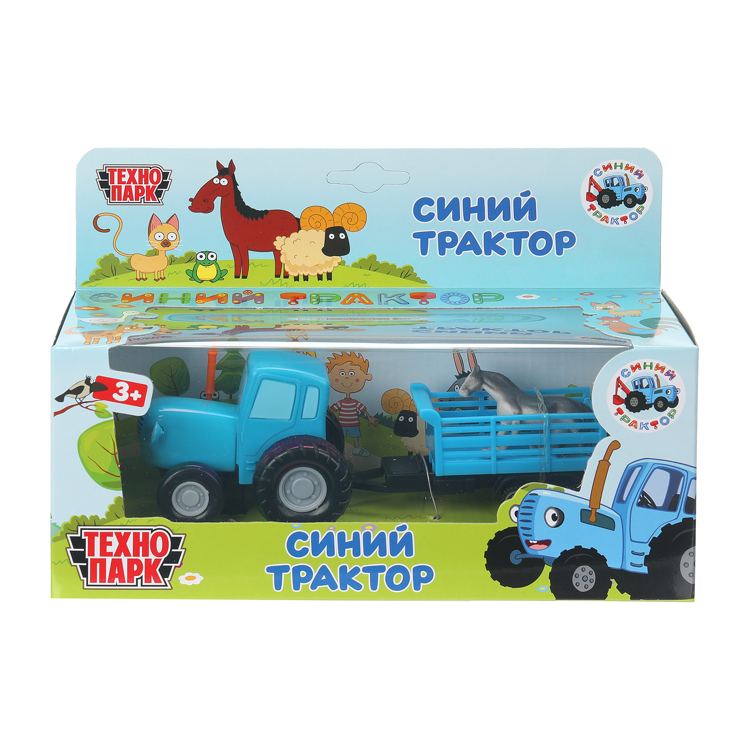 Трактор Технопарк Синий трактор 400790 - фото 1