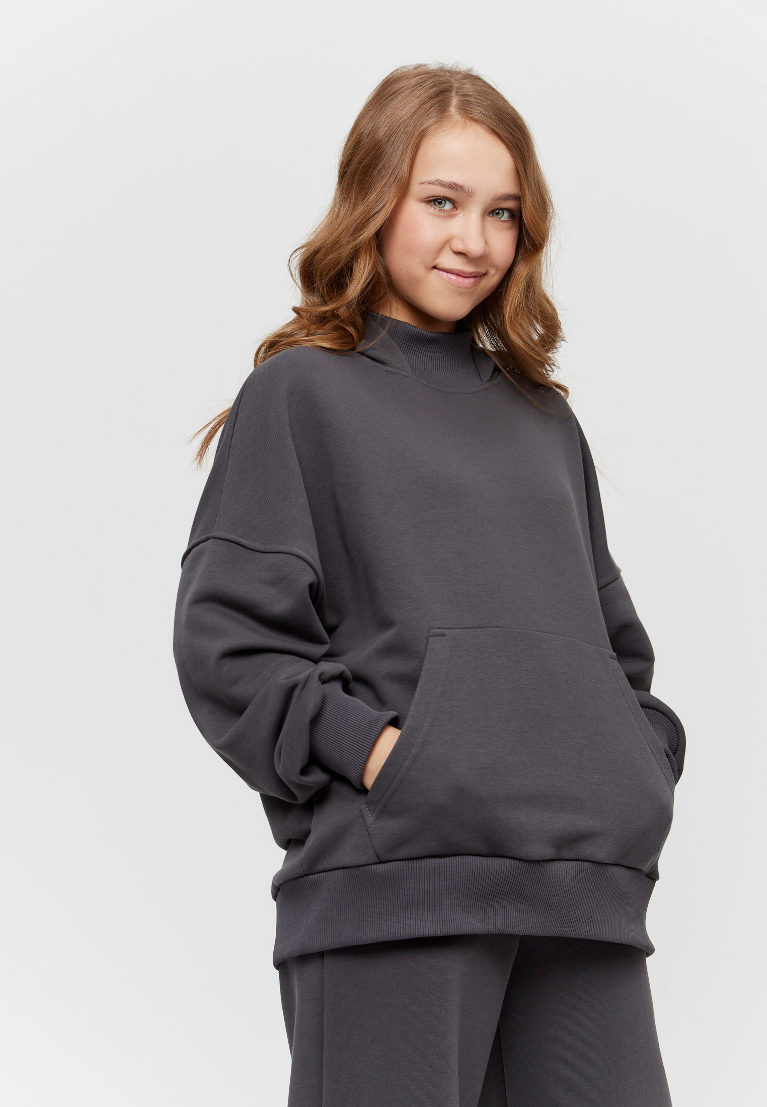 Худи Stylish AMADEO AFJ-4222-серый - фото 1