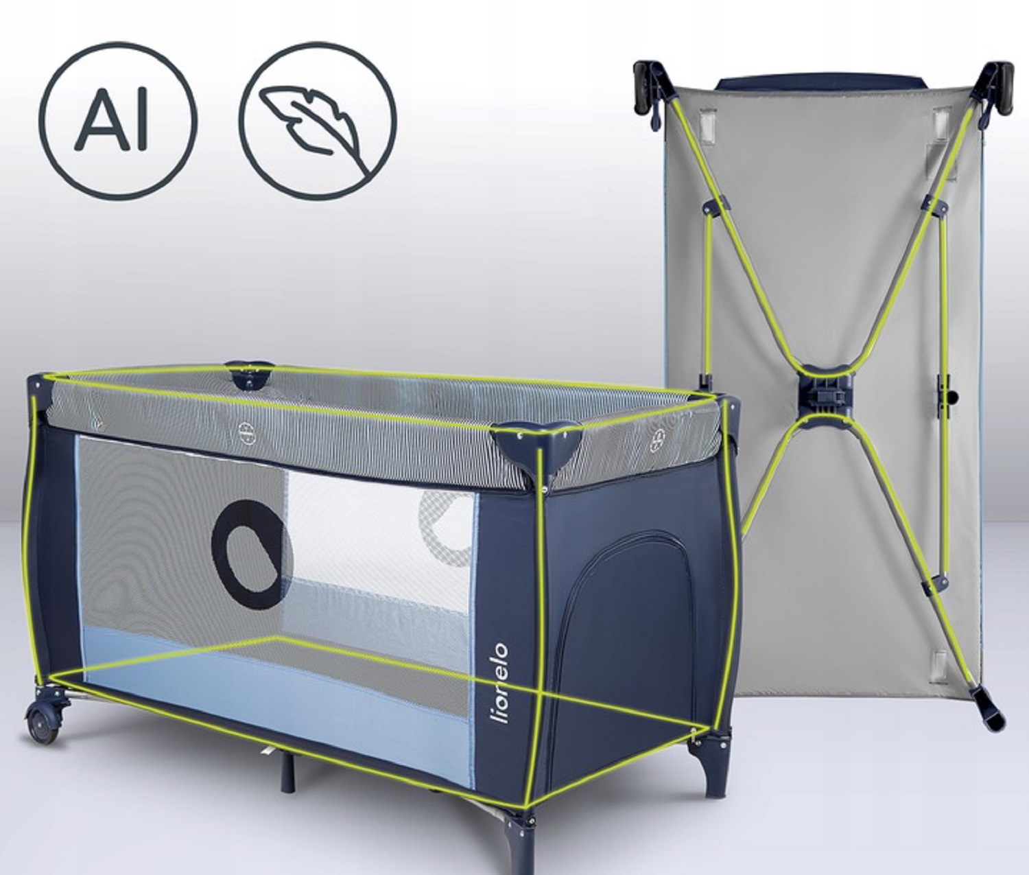 Манеж кровать Lionelo LLOZSVENBUNAYXXXXXXX - фото 5