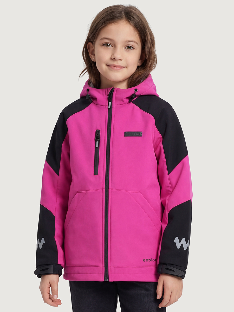 Ветровка NIKASTYLE 4л15426 фуксия/черный - фото 1