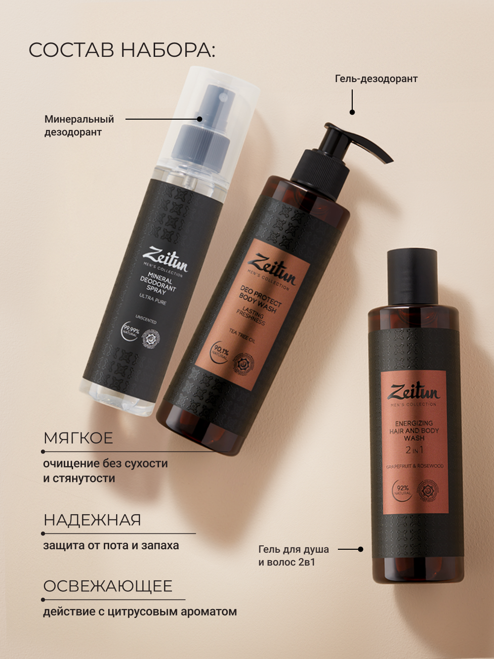 Набор средств Zeitun Чистота и комфорт 650 мл - фото 2