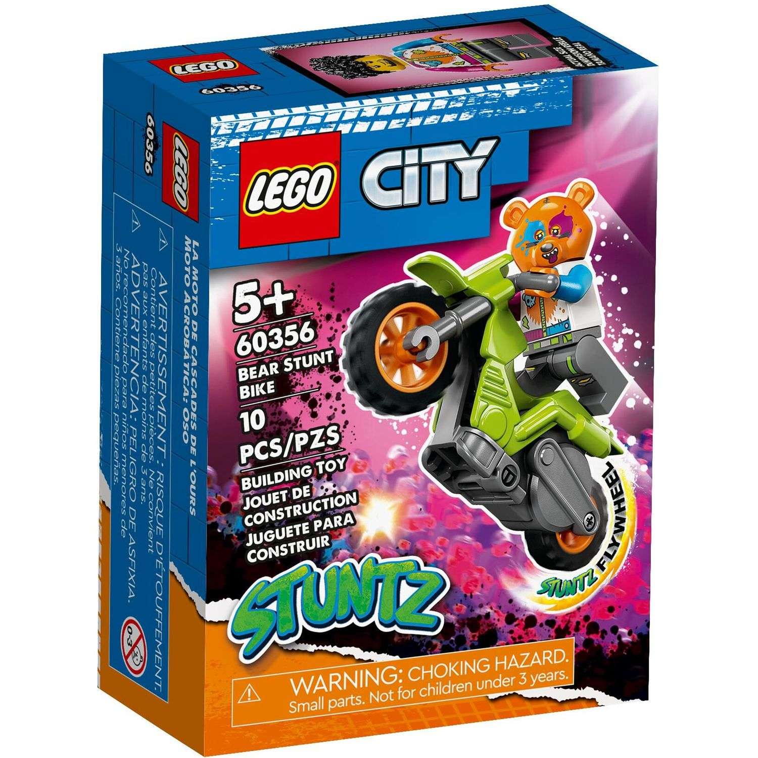 Конструктор LEGO City Медвежий трюковой велосипед 10 дет. - фото 1