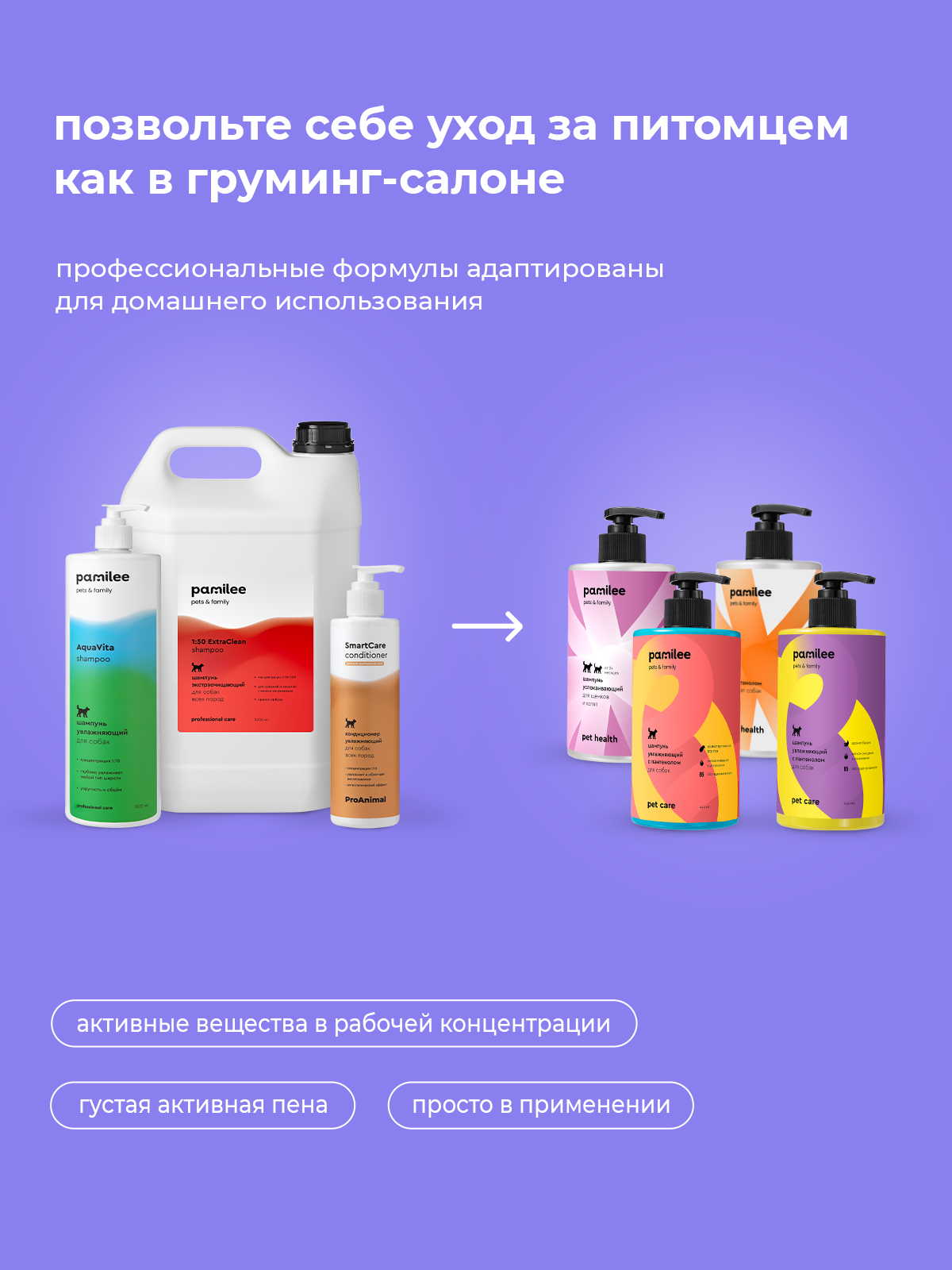 Шампунь с ароматом кокоса Pamilee домашний увлажняющий универсальный - фото 7