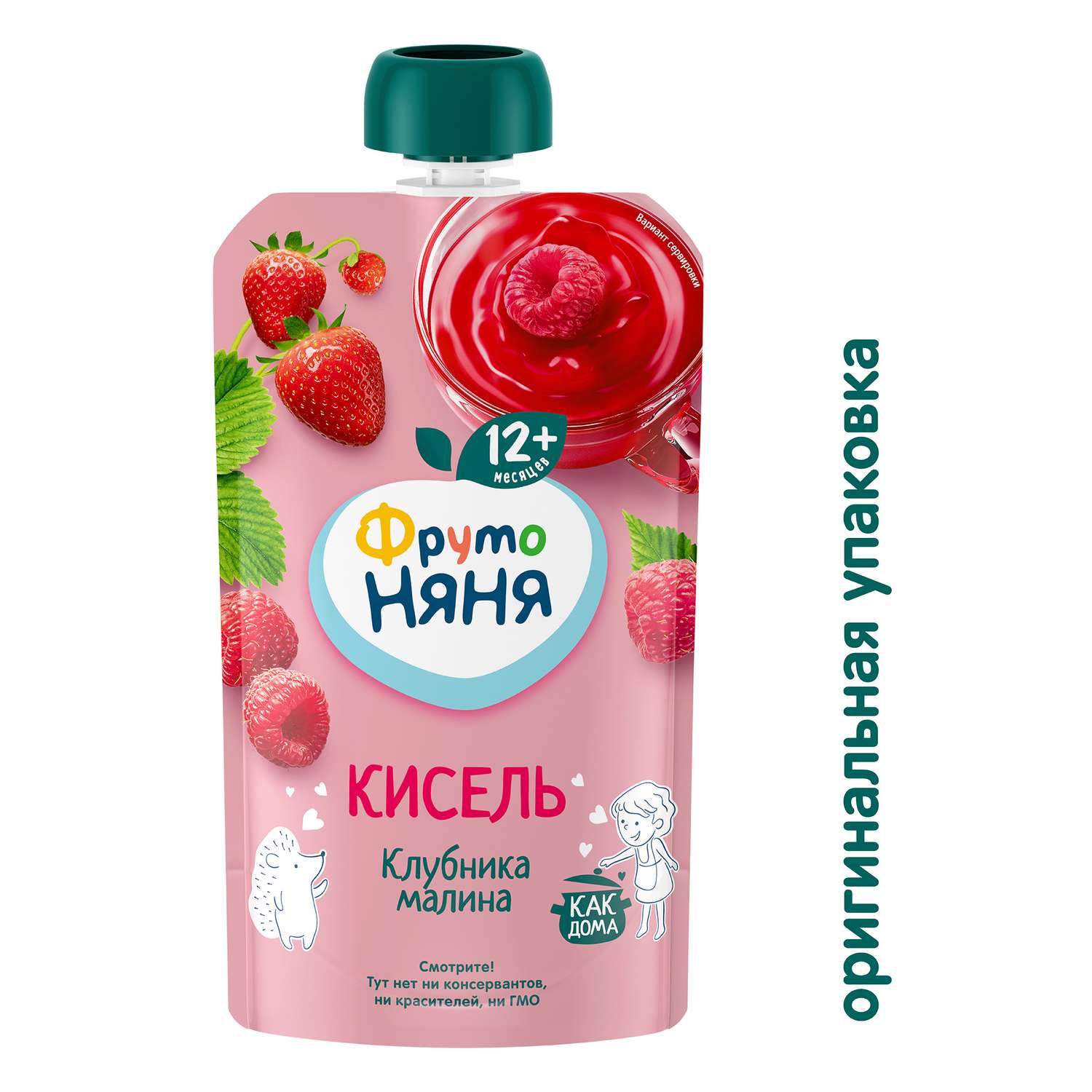 Кисель ФрутоНяня ягодный клубника-малина 130г с 1года - фото 2