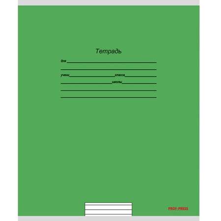 Тетрадь Prof-Press линейка 18 лист.