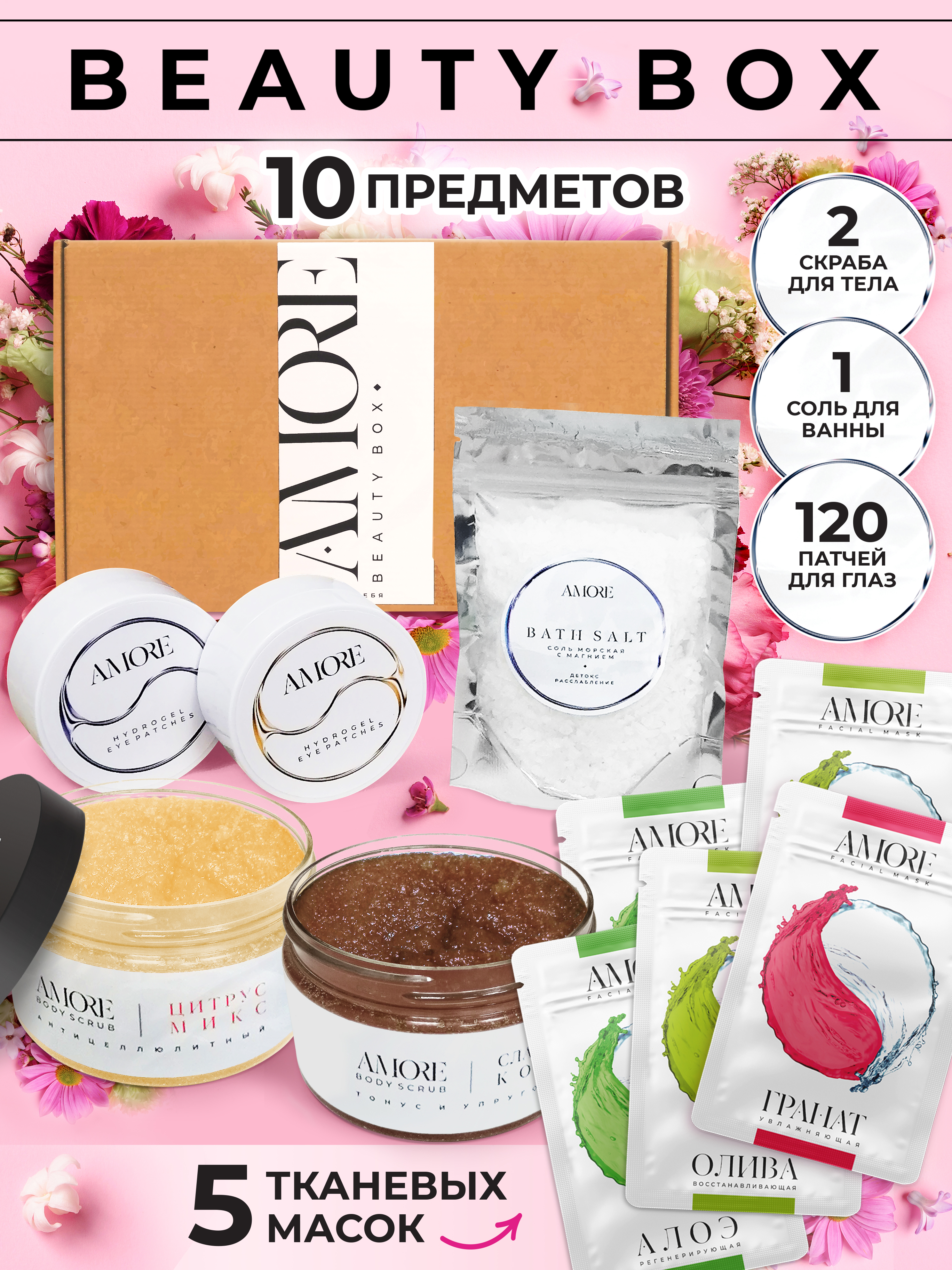 Бьютибокс AMORE для ухода за телом и лицом - фото 2
