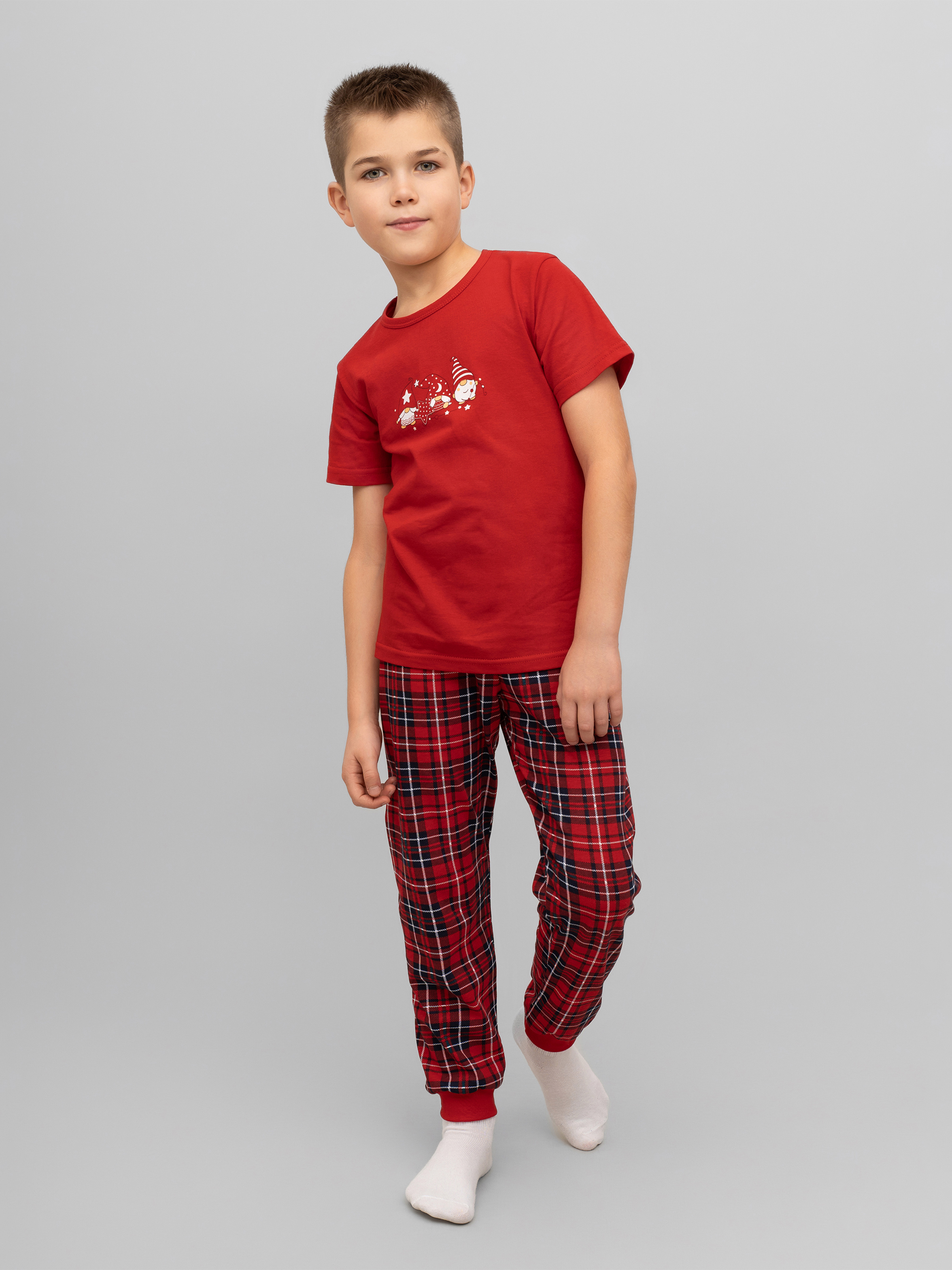 Пижама Утенок 827п красный гномы - фото 18