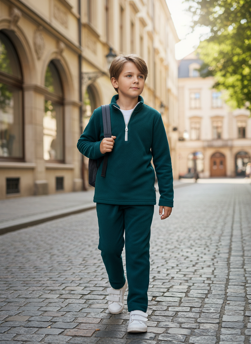 Толстовка и брюки Утенок 7052г(ш) изумруд - фото 5