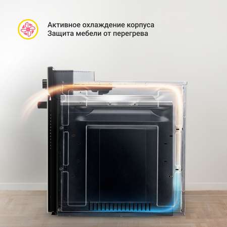 Электрический духовой шкаф Simfer Simfer Нержавеющая сталь, черный