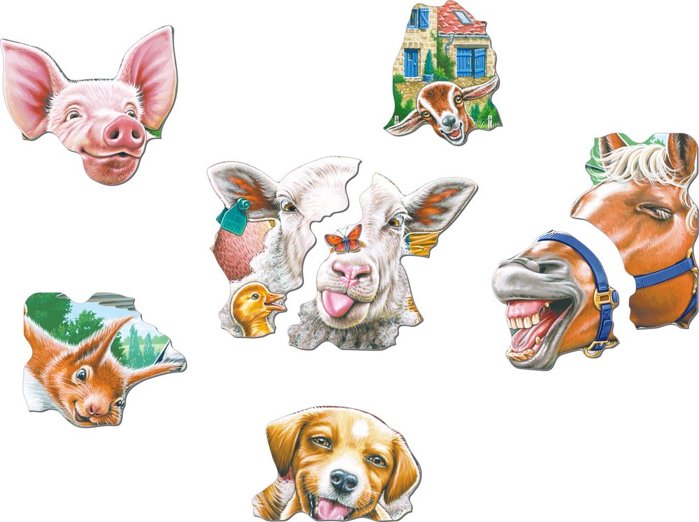 Пазл Larsen Животные фермы 33 элемента классический - фото 2