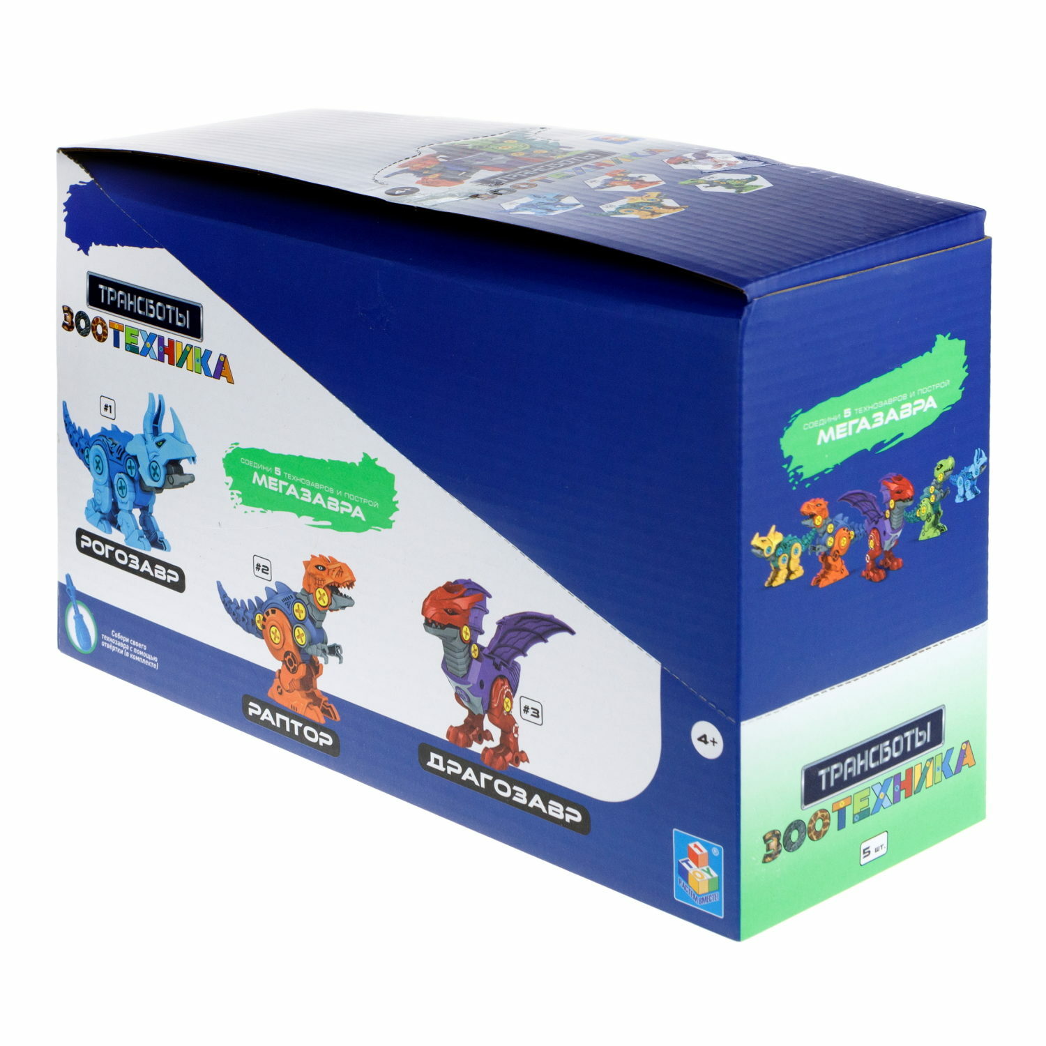 Игровой набор 1TOY Трансботы Зоотехника Раптор - фото 17