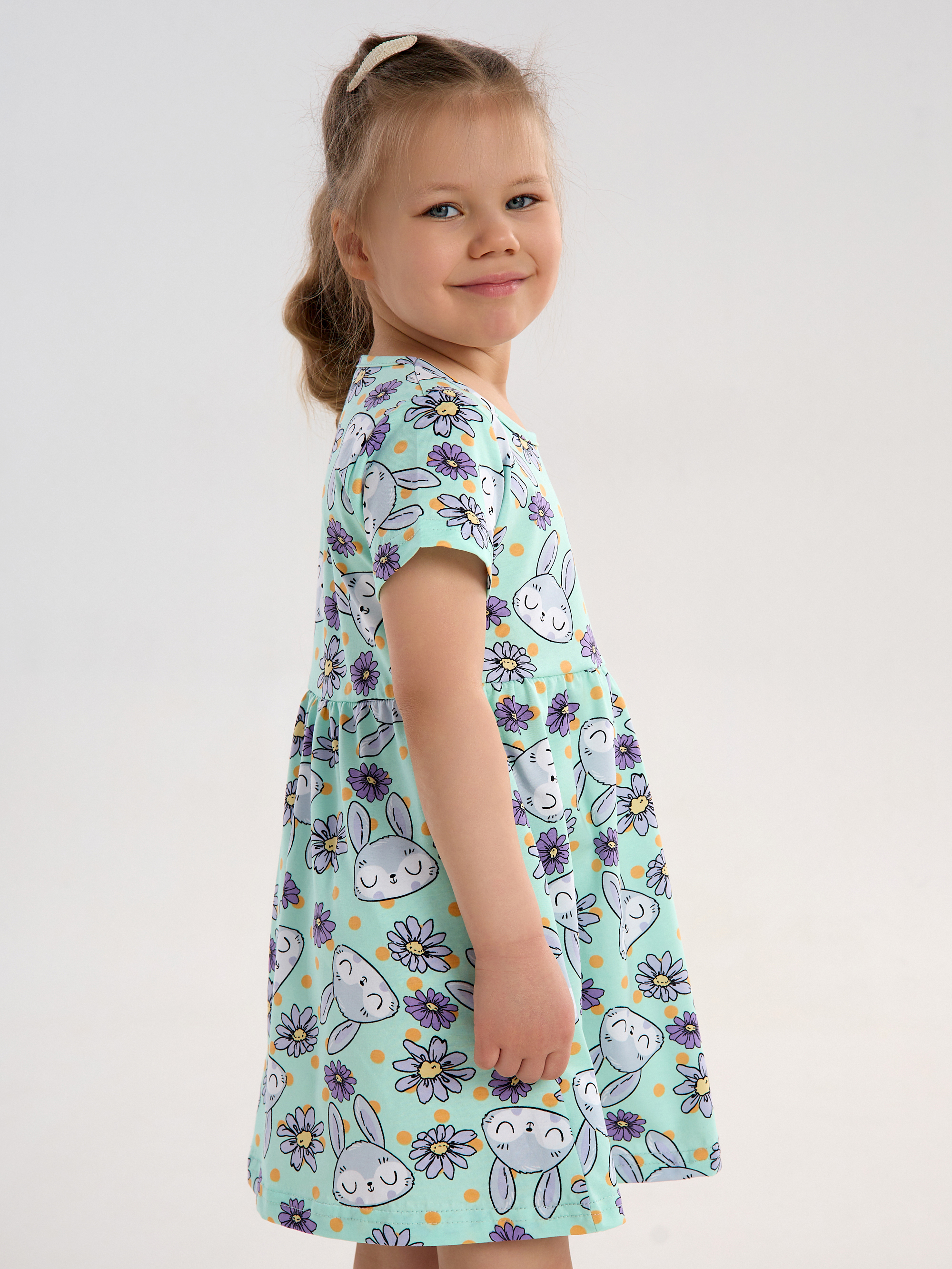 Платье YAXX 006--Платье зайка/цветы (К) - фото 5