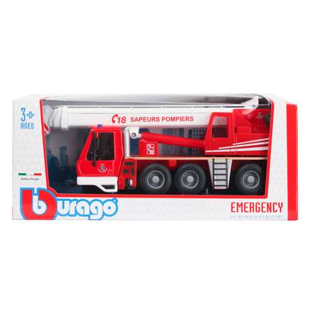 Автокран BBurago Emergency красный