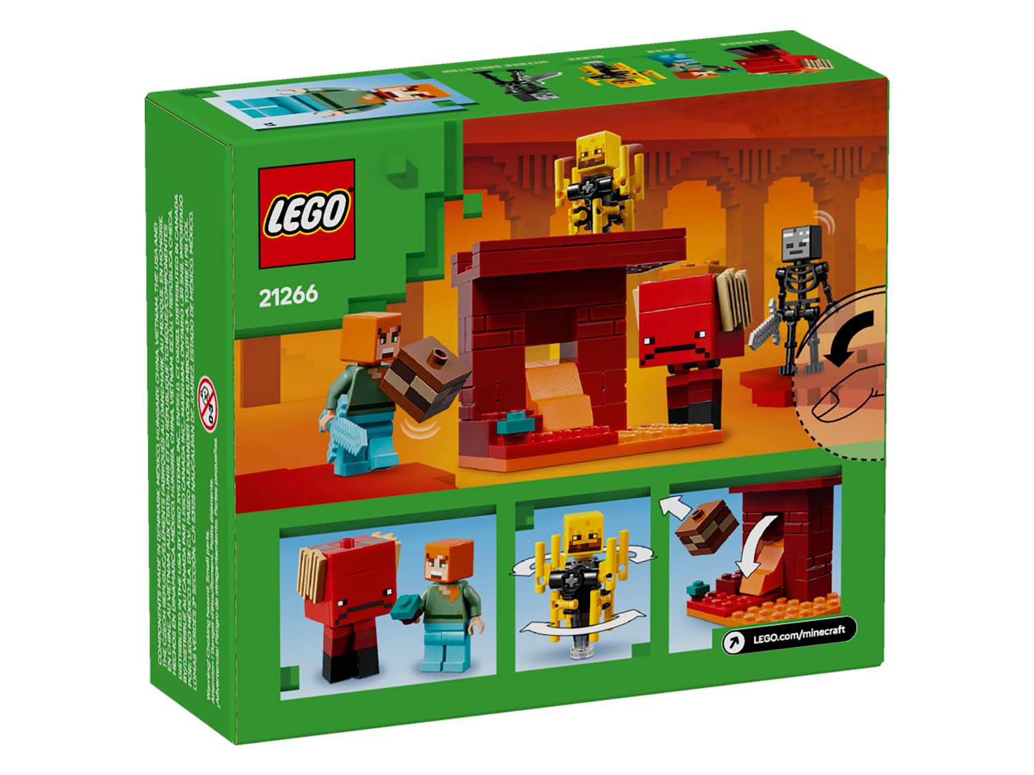 Конструктор LEGO Minecraft Битва за лаву 21266 99 дет. - фото 8