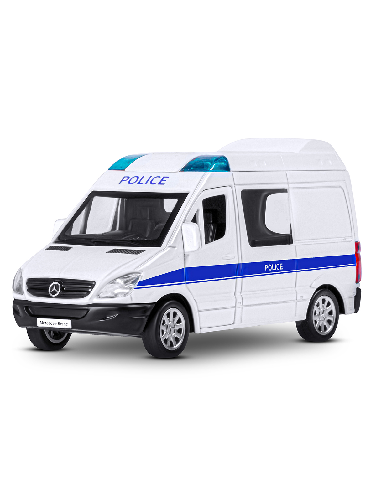 Полицейская машина АВТОпанорама Mercedes Benz Sprinter 1:53 Полиция JB1251634 - фото 7