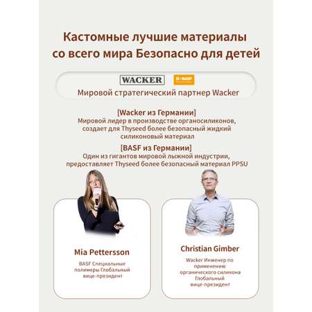 Силиконовая детская тарелка присоске thyseed коричневый