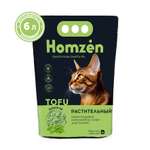 Наполнитель для кошачьего туалета Homzen Tofu Зеленый чай комкующийся 6л