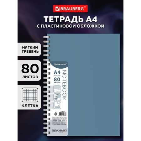 Тетрадь Brauberg клетка