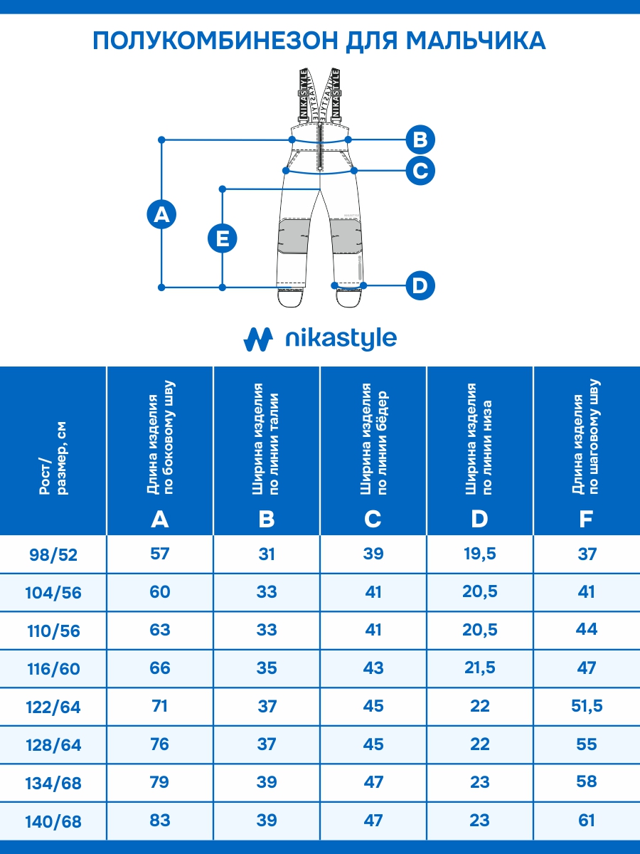 Полукомбинезон NIKASTYLE 3з5124 неви - фото 10