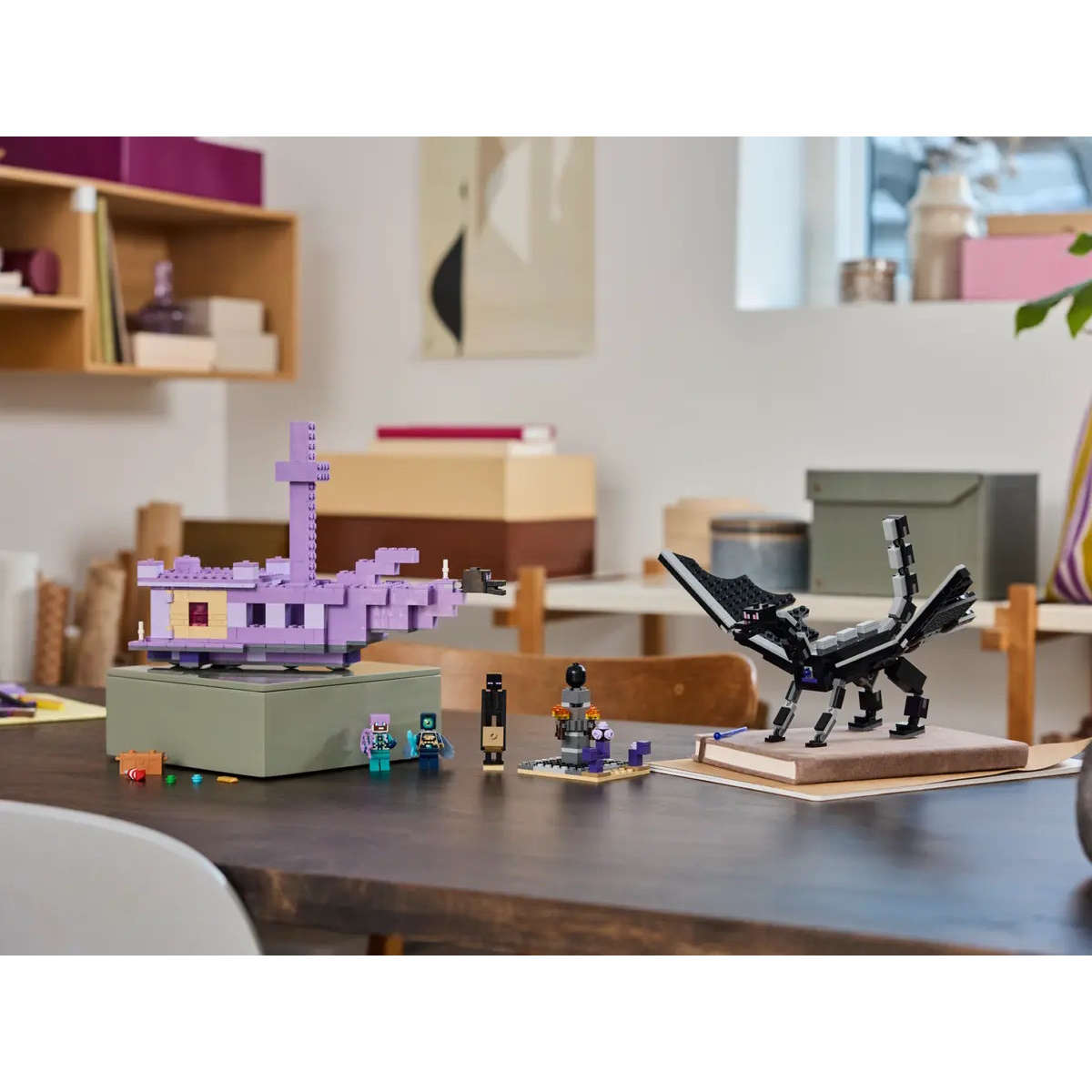 Конструктор LEGO Minecraft Дракон Эндера и Корабль блочный - фото 13
