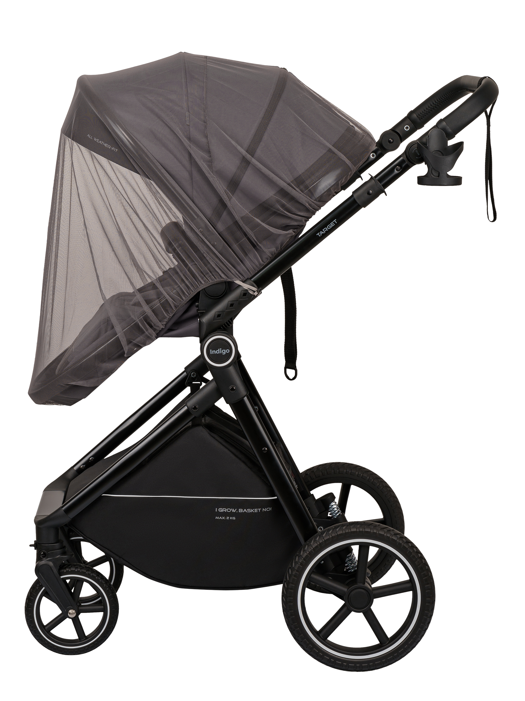 Коляска трансформер Indigo Target 3в1 серый - фото 31