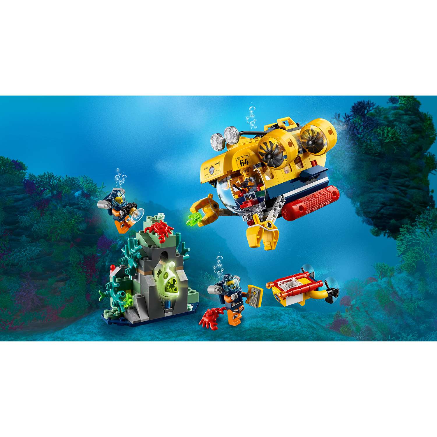 Конструктор LEGO City Ocean Exploration Submarine блочный - фото 10