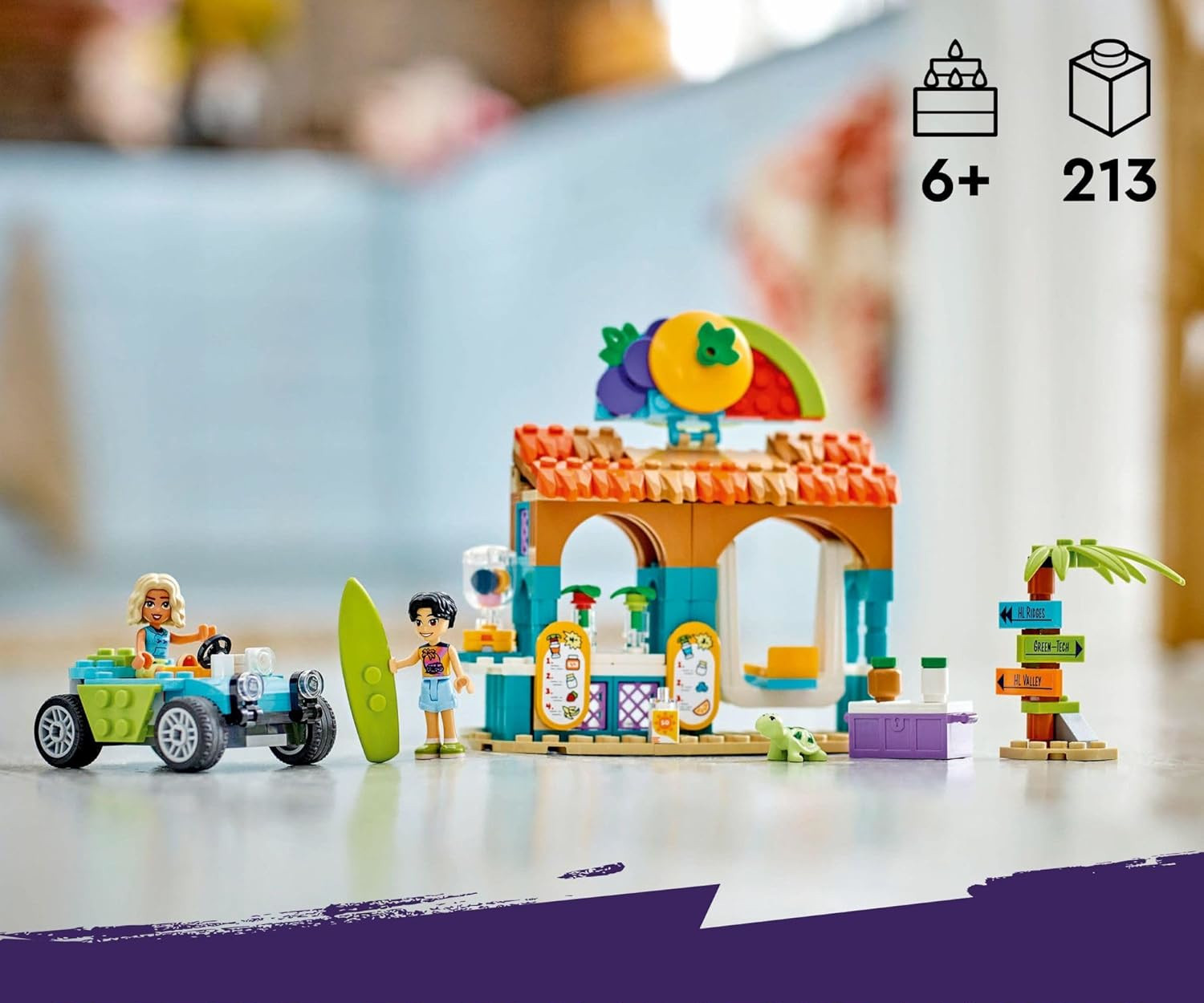 Конструктор LEGO Friends Подставка для пляжного смузи 213 дет. - фото 6
