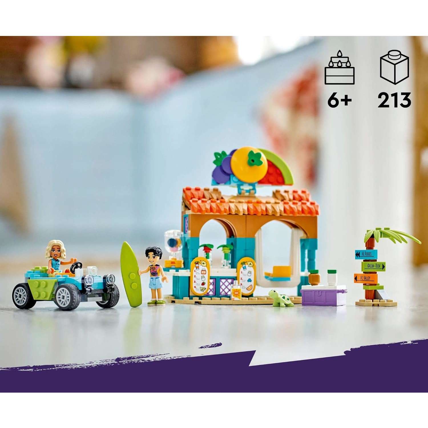 Конструктор LEGO Friends Подставка для пляжного смузи 213 дет. - фото 6