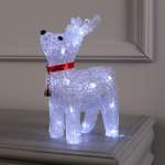 Светодиодная Luazon фигура «Олень с колокольчиком» батарейки ААх2 не в комплекте свечение белое