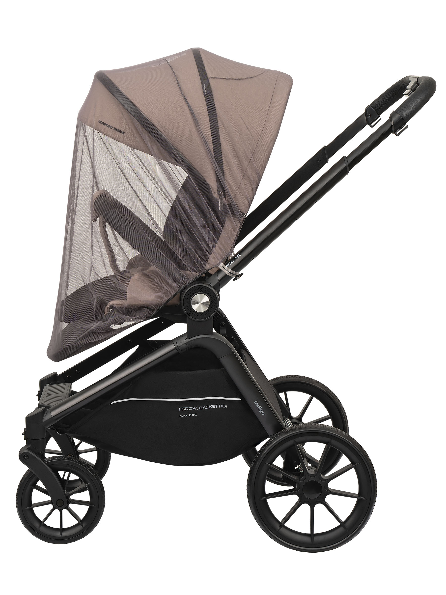 Коляска 2в1 Indigo Solar бежевый - фото 13