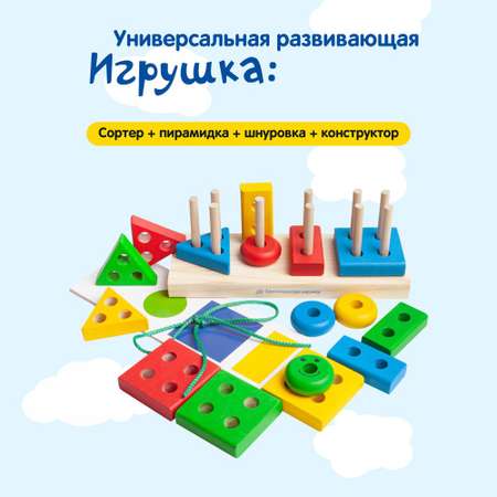 Игрушка Краснокамская игрушка сортер Геометрик