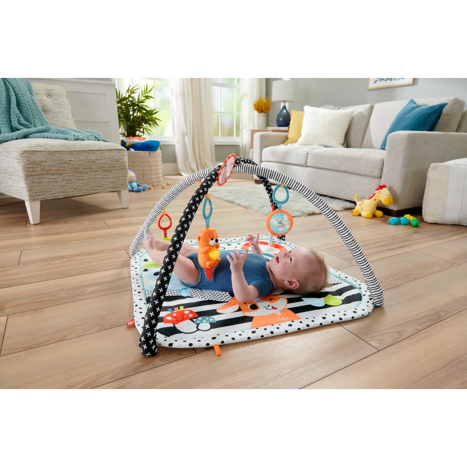 Коврик Fisher Price с дугами Светись и расти - фото 20