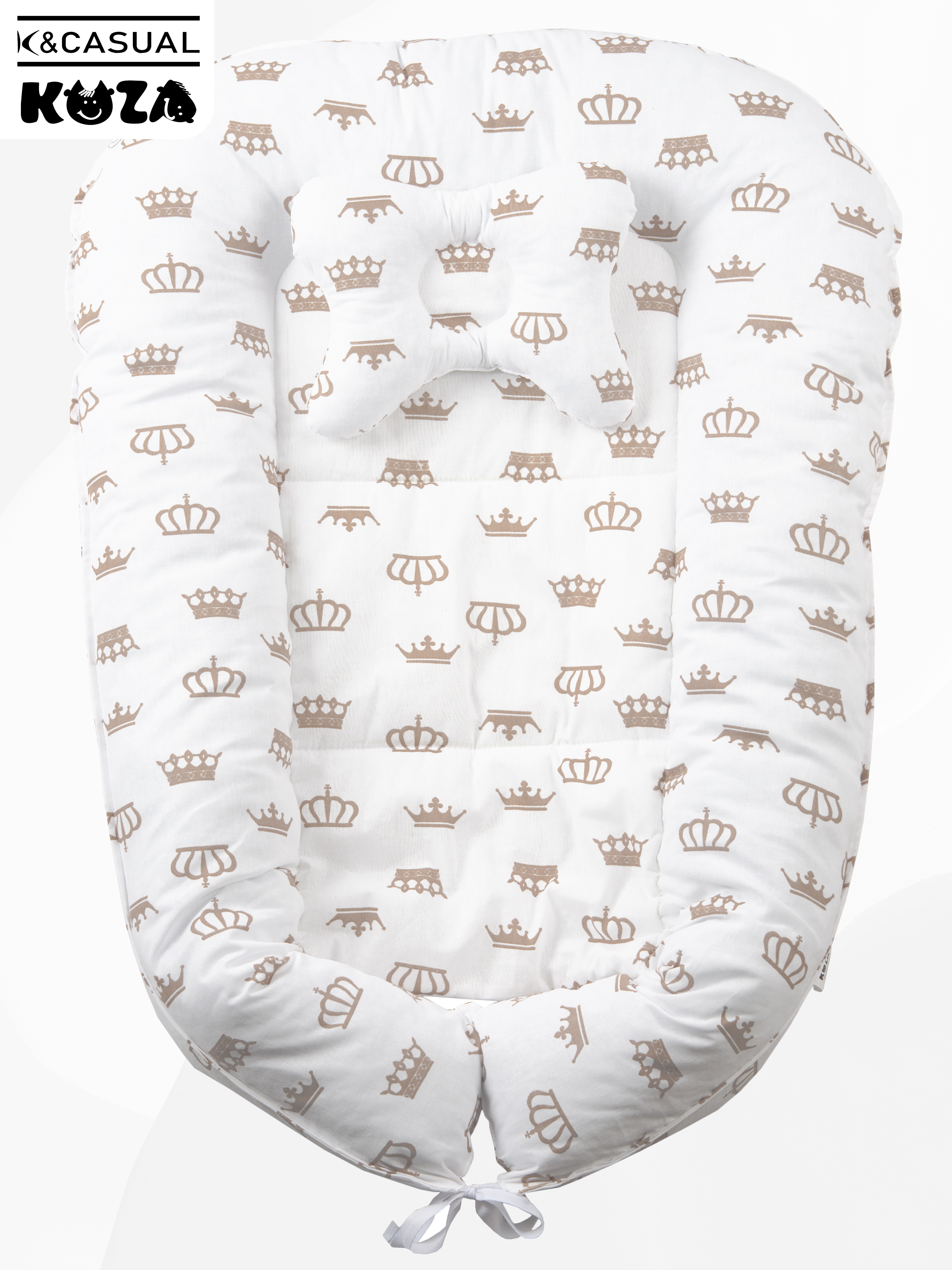 Матрас гнездышко KUZA Белые короны 90х50 - фото 4