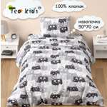 Комплект постельного белья TEO kids Серые котики 1.5-спальный наволочка 50х70 рисунок 5236-1