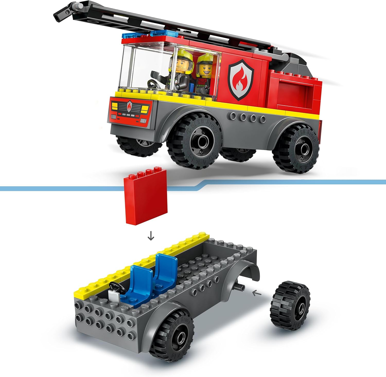 Конструктор LEGO City Пожарная машина 82 дет. - фото 4