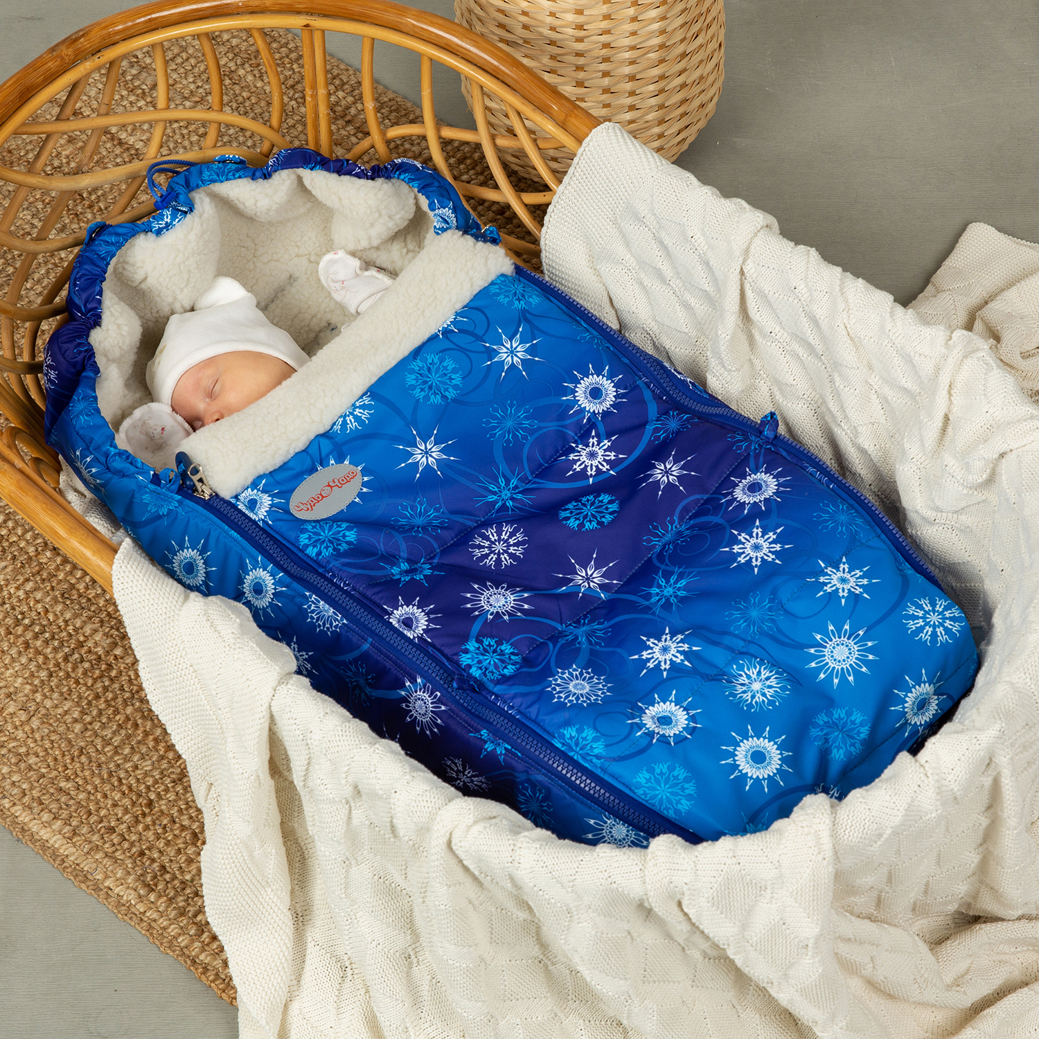 Конверт в коляску Чудо-Чадо New Classic синий - фото 11