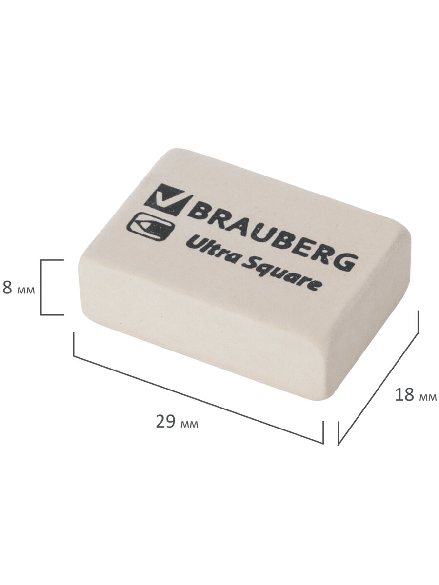 Ластик Brauberg 9 шт. в ассортименте - фото 13